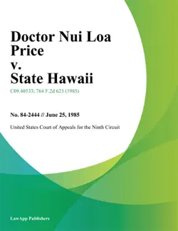 doctor nui loa price v. state hawaii book cover image