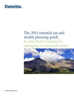 the 2013 essential tax and wealth planning guide book cover image