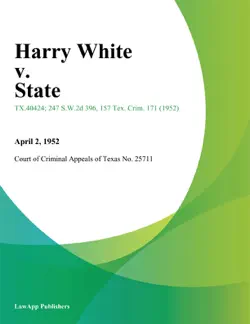 harry white v. state imagen de la portada del libro