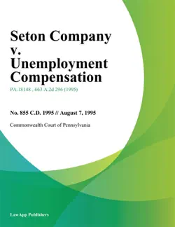seton company v. unemployment compensation book cover image
