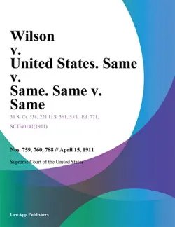 wilson v. united states. same v. same. same v. same. book cover image