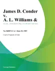 James D. Conder v. A. L. Williams & sinopsis y comentarios