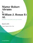 Matter Robert Abrams v. William J. Ronan Et Al. synopsis, comments
