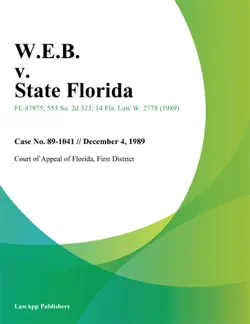 w.e.b. v. state florida book cover image