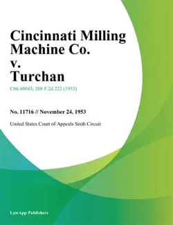 cincinnati milling machine co. v. turchan book cover image