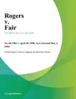 Rogers v. Fair synopsis, comments