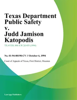 texas department public safety v. judd jamison katopodis imagen de la portada del libro
