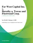 Far West Capital Inc. V. Dorothy A. Towne And Fleetwood Corp. synopsis, comments