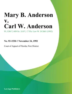 mary b. anderson v. carl w. anderson book cover image