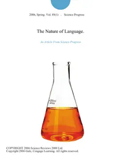 the nature of language. imagen de la portada del libro