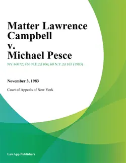 matter lawrence campbell v. michael pesce book cover image