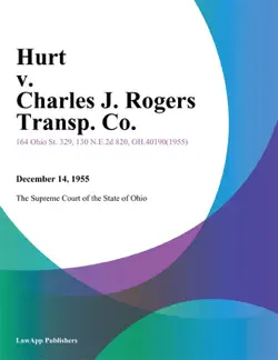 hurt v. charles j. rogers transp. co. imagen de la portada del libro