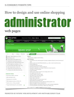 how to design and use online shopping administrator web pages book cover image