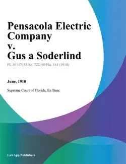 pensacola electric company v. gus a soderlind book cover image