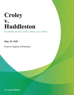 croley v. huddleston imagen de la portada del libro