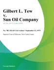 Gilbert L. Tew v. Sun Oil Company synopsis, comments
