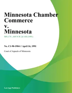 minnesota chamber commerce v. minnesota book cover image