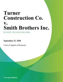 turner construction co. v. smith brothers inc. imagen de la portada del libro