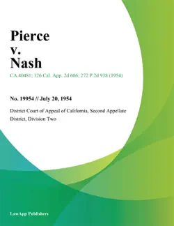 pierce v. nash book cover image