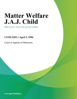 matter welfare j.a.j. child book cover image