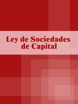 ley de sociedades de capital imagen de la portada del libro