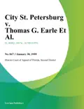 City St. Petersburg v. Thomas G. Earle Et Al.