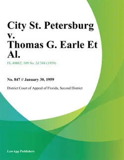 city st. petersburg v. thomas g. earle et al. book cover image