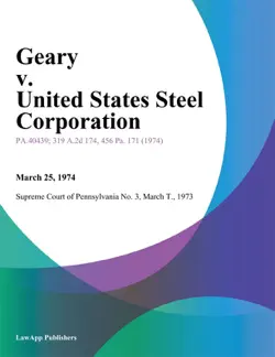 geary v. united states steel corporation book cover image