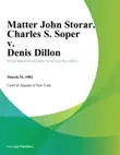 Matter John Storar. Charles S. Soper v. Denis Dillon sinopsis y comentarios