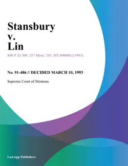 stansbury v. lin book cover image