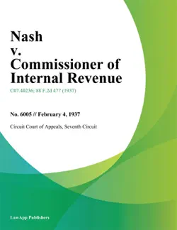 nash v. commissioner of internal revenue book cover image