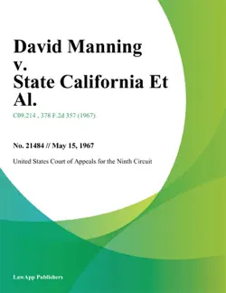 david manning v. state california et al. book cover image