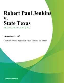 robert paul jenkins v. state texas book cover image