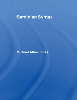 sardinian syntax imagen de la portada del libro
