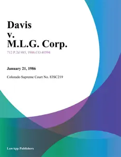 davis v. m.l.g. corp. book cover image