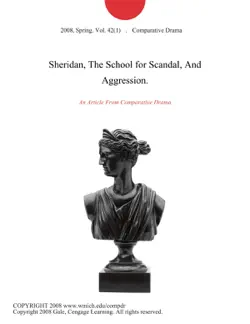 sheridan, the school for scandal, and aggression. book cover image