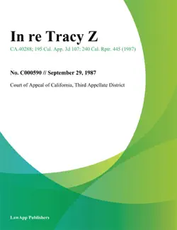 in re tracy z. book cover image