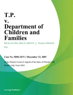 t.p. v. department of children and families book cover image