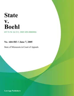 state v. boehl book cover image