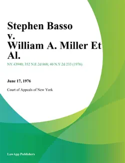 stephen basso v. william a. miller et al. book cover image