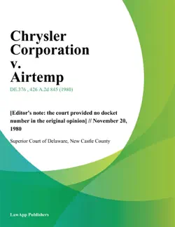 chrysler corporation v. airtemp book cover image