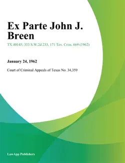 ex parte john j. breen book cover image