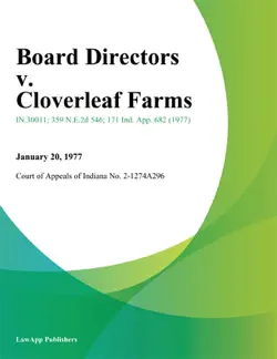 board directors v. cloverleaf farms imagen de la portada del libro