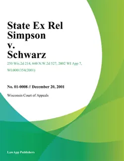 state ex rel simpson v. schwarz book cover image