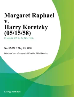 margaret raphael v. harry koretzky imagen de la portada del libro