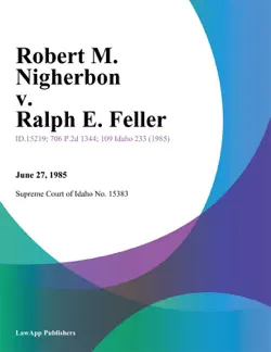 robert m. nigherbon v. ralph e. feller imagen de la portada del libro