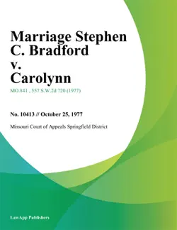 marriage stephen c. bradford v. carolynn imagen de la portada del libro