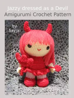 jazzy dressed as a devil amigurumi crochet pattern imagen de la portada del libro