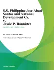 S.S. Philippine Jose Abad Santos and National Development Co. v. Jessie P. Bannister synopsis, comments