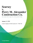 Searsey v. Perry M. Alexander Construction Co. synopsis, comments